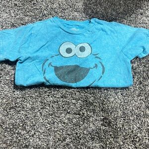 Blue Cookie Monster Kids T-Shirt